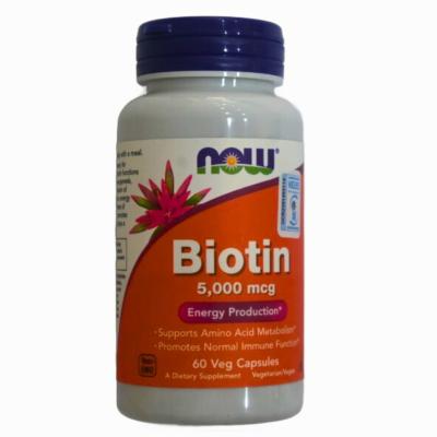 Vitamins & Supplements, Now Biotin 5000Mcg 60'S